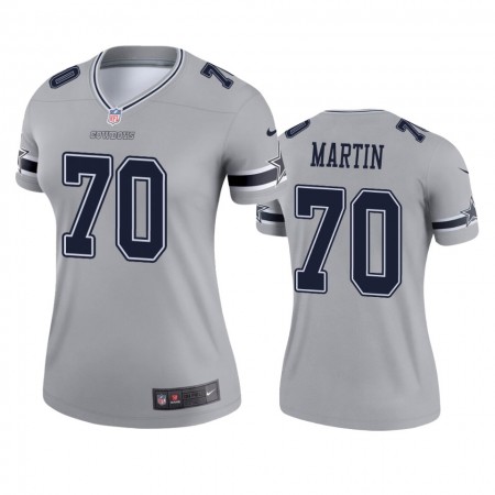 Tröjor Dallas Cowboys Zack Martin 70 Silver Inverted Legend - Dame Tröjor Dallas Cowboys Zack Martin 70 Silver Inverted Legend - Dame